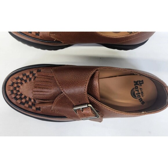 New Dr. Martens  Leather Buckle RAMSEY MONK KLT Creepers Whiskey Men’s Size 13 main image 8